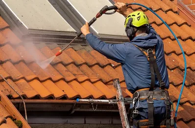 Démoussage et hydrofuge de toiture à Abrest